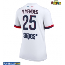 Paris Saint-Germain Nuno Mendes #25 Auswärtstrikot Frauen 2025-26 Kurzarm